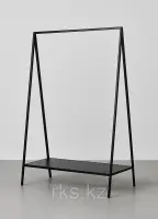 Рейл напольный для магазинов одежды Racks.kz,черный