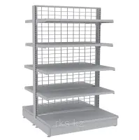 Стеллаж островной Stahler сетчатыми панелями