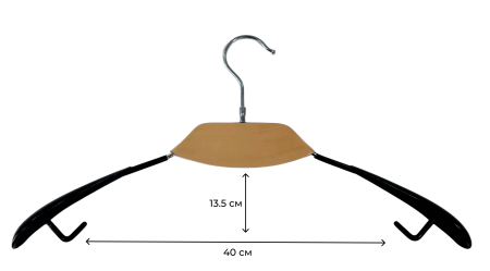 Гелевые вешалки с деревянной вставкой